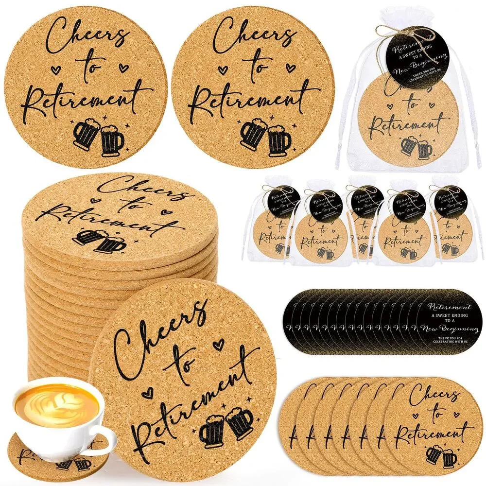 Retirement Party Favor Coasters (50 Sets)